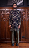 Black Indowestern Set