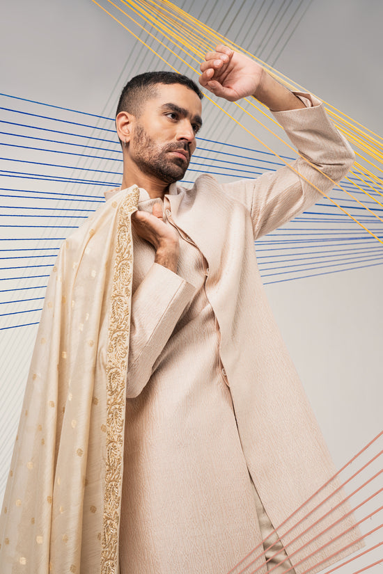 Beige Indowestern Set