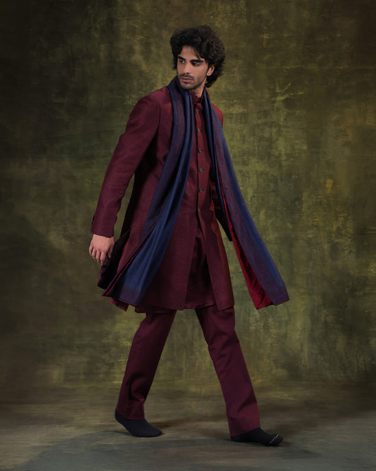 Wine Indowestern Set