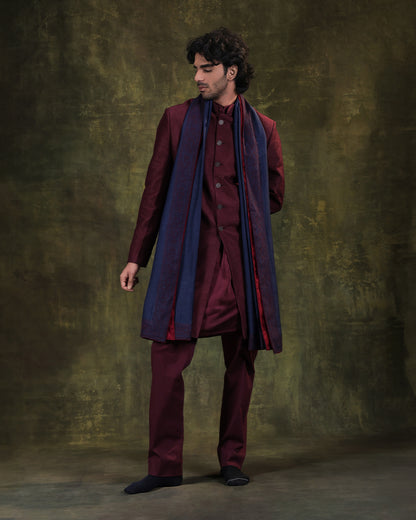 Wine Indowestern Set