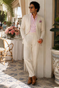 White Linen Summer Suit