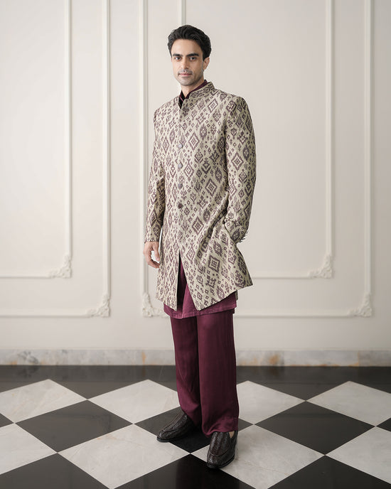 Green Indowestern Set