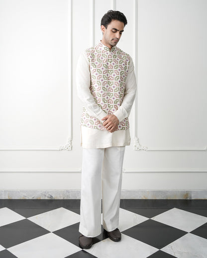 Ivory Nehru Jacket Set