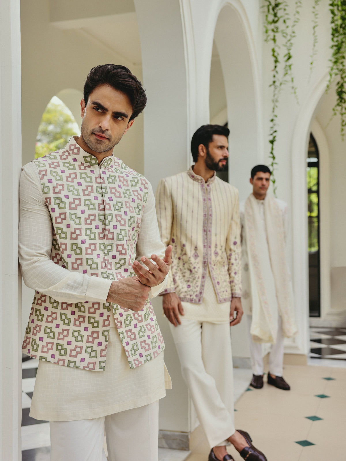 Ivory Nehru Jacket Set