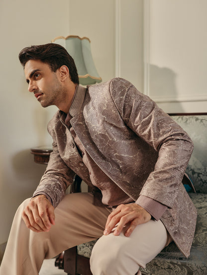 Grey Bandgala Set