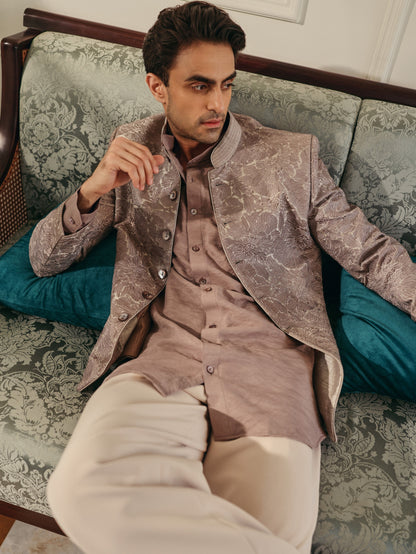 Grey Bandgala Set