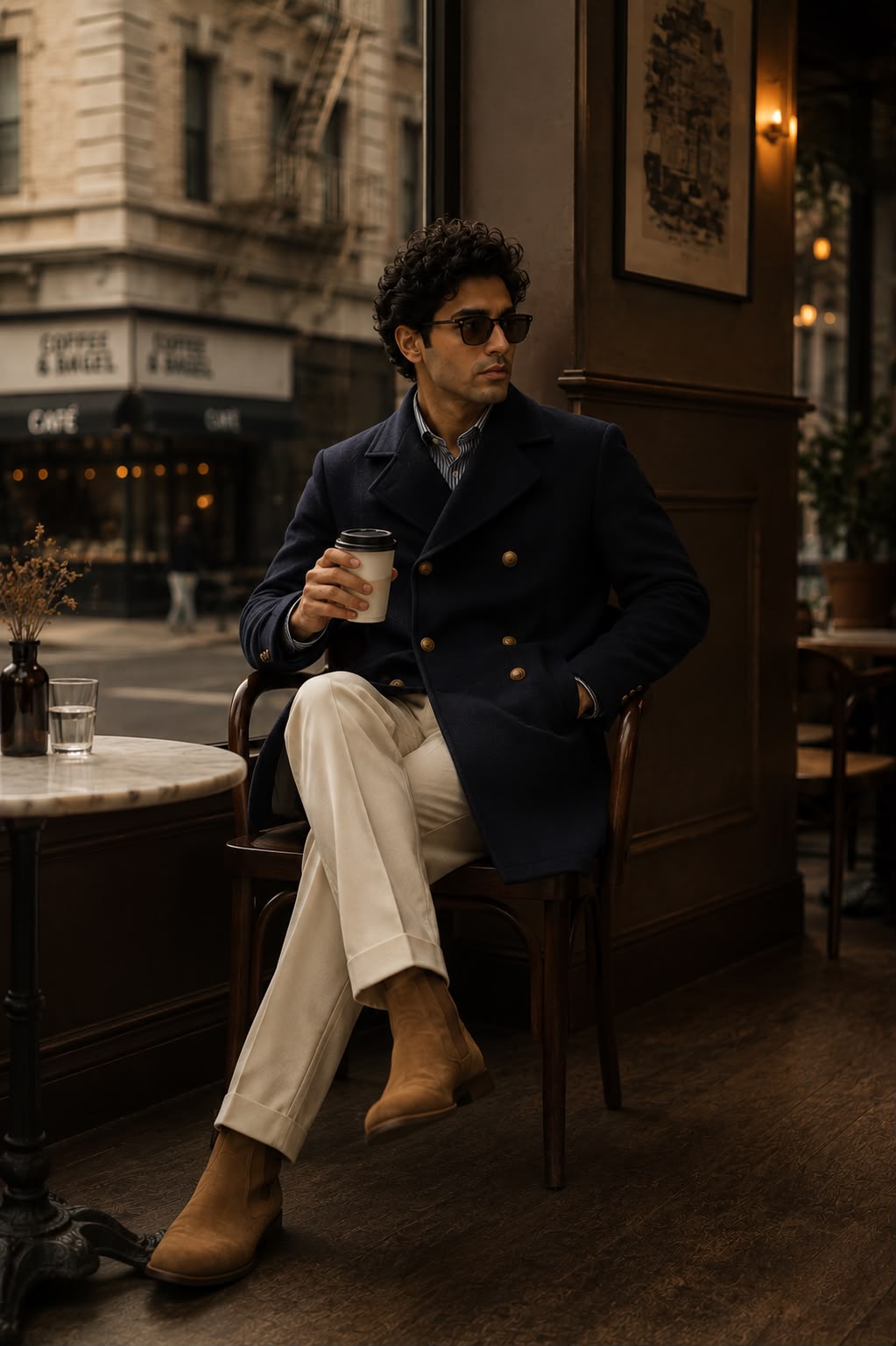Blue Trench Coat