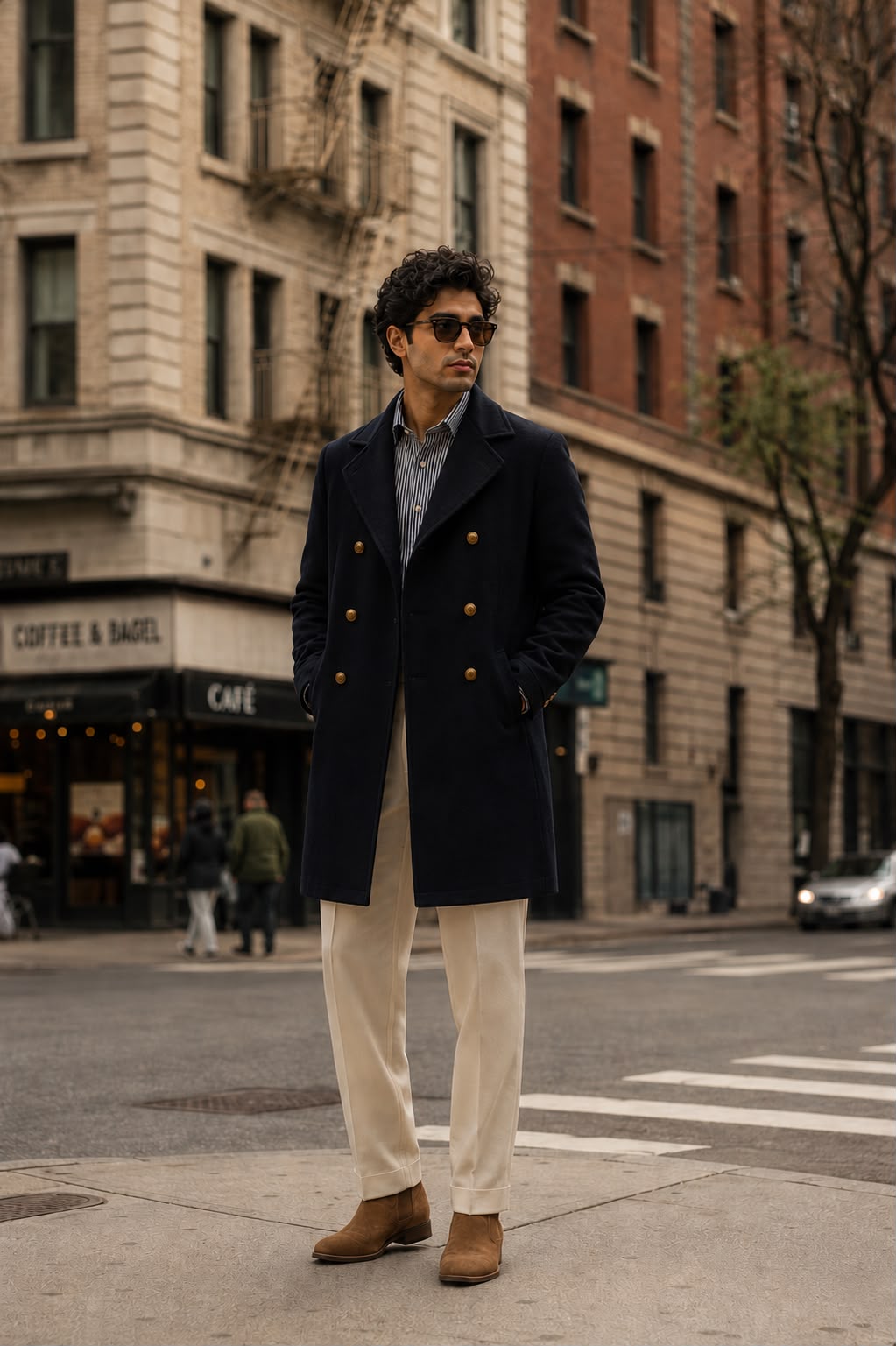 Blue Trench Coat