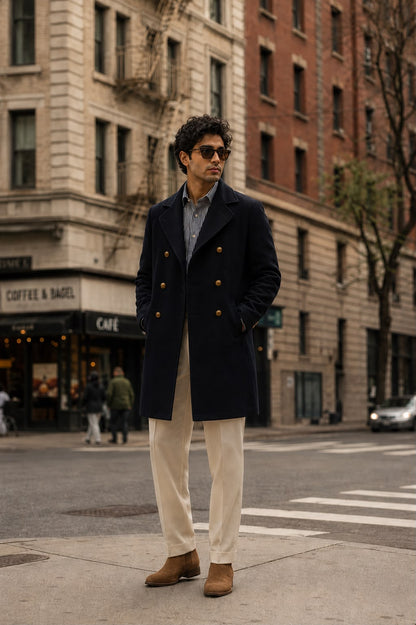 Blue Trench Coat