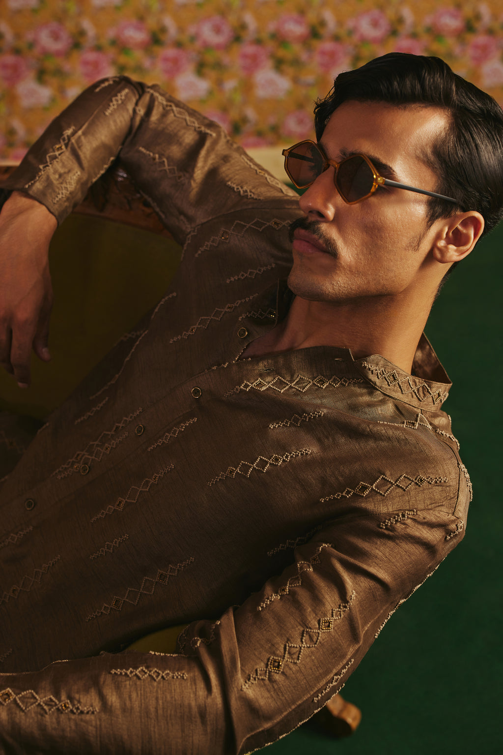 Olive Green Kurta Set