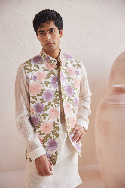 Ivory Nehru Jacket Set