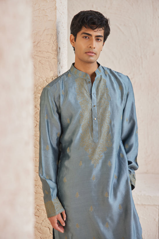 Teal Blue Kurta Set