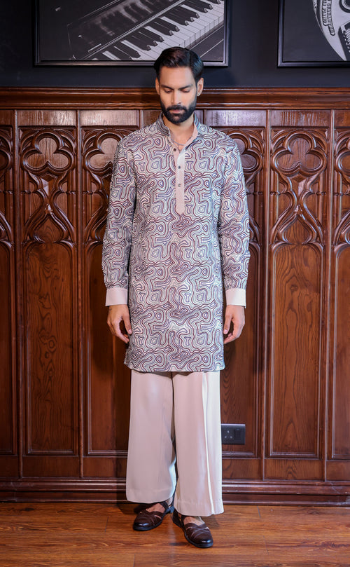 Beige Kurta Set