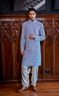 Powder Blue Dori Kurta Set