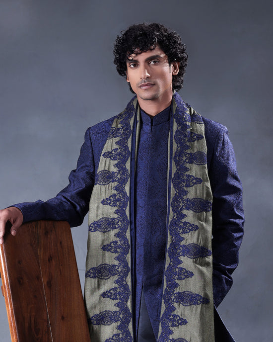 Blue Indowestern Set