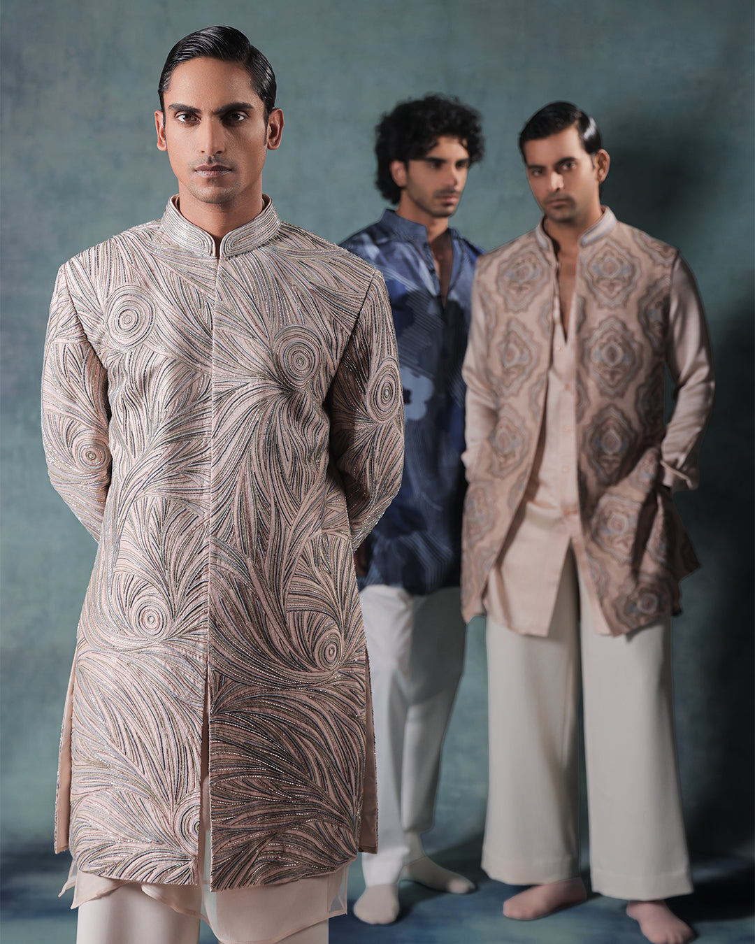 Blue Printed kurta set