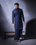 Blue Indowestern Set