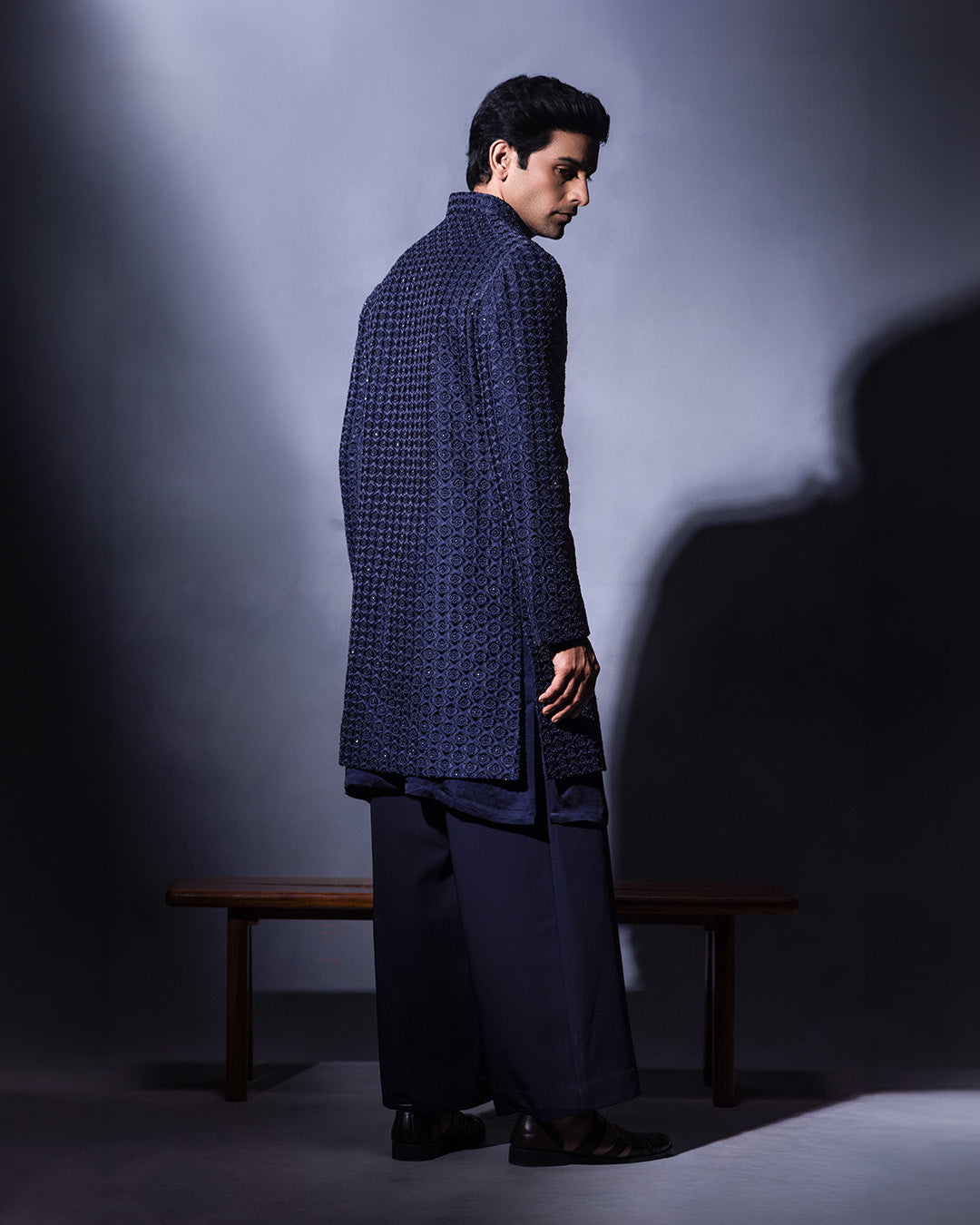 Blue Indowestern Set