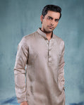 Champagne Tone on Tone Kurta Set