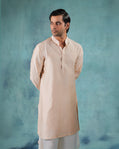 Peach and ivory kurta set