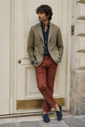 Olive Green Linen Summer Blazer