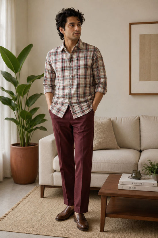 Beige Linen Shirt