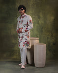 White indowestern Set